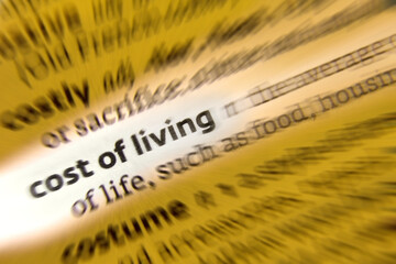 Cost of Living -  the cost of maintaining a certain standard of living.