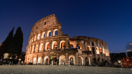 Fototapeta premium Old roman architecture, Rome, Italy 