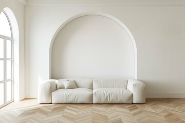 white sofa in room