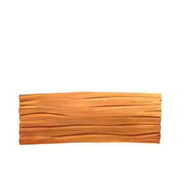 wooden board isolated on white