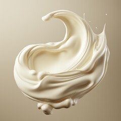 Heavy Cream isolated on transparent background