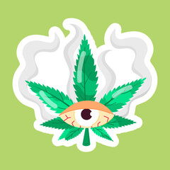 Handy Collection of Cannabis Culture Flat Stickers 

