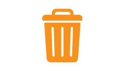 Garbage can,Rubbish bin icon,Trash can
