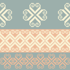 Traditional ethnic,geometric ethnic fabric pattern for textiles,rugs, wallpaper,clothing,sarong,batik,wrap,embroidery,print, background,cover,illustration,green,white,orange patterns