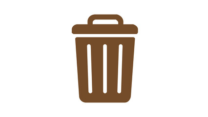 Garbage can,Rubbish bin icon,Trash can