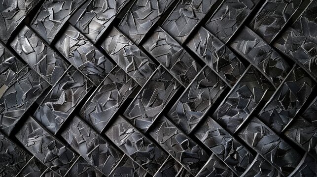 Top view of anthracite gray grey aluminium checker plate texture background