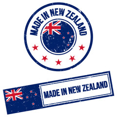 Made in New Zealand Sign Grunge Style