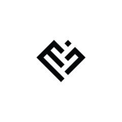 Obraz premium letter M and n square mpel logo symbol vector