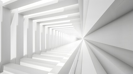 Obraz premium Sleek and Striking Architectural Composition with Geometric Patterns and Clean Lines