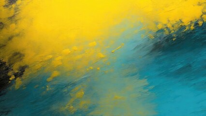 Yellow Teal yellow black grey, grainy noise grungy a rough abstract background