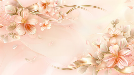 Feminine Floral Gift Background