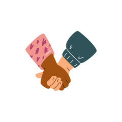 Handshake for unity vector illustration
