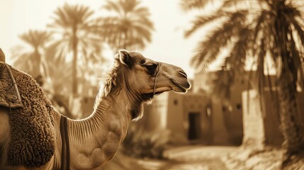 Desert brown camel animal travel dunes wallpaper background Retrato de un camello en el zoo de Valencia Eid ul adha, Eid al adha