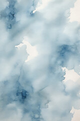 Abstract watercolor background in light blue color. Hand drawn illustration for your design.