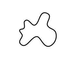 Irregular Organic Freeform Shapes Outline 