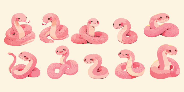 snake clipart vector for graphic resources