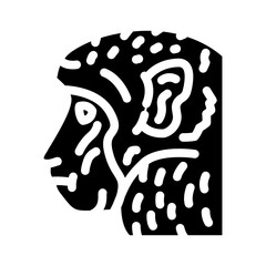 monkey animal glyph icon vector. monkey animal sign. isolated symbol illustration