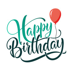 Happy Birthday text vector illustration (94)