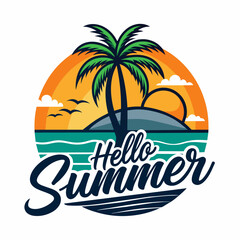 Naklejka premium Summer logo vector (19)
