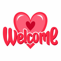 Welcome text vector art illustration (17)