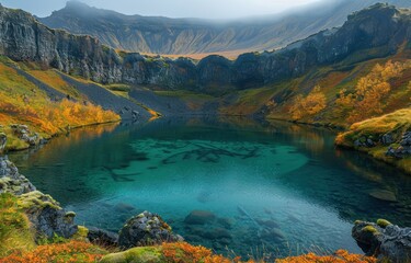 lake in the mountains