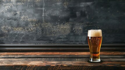 Blank mockup of brewery tour signage on a chalkboard background perfect for a trendy and customizable look. .