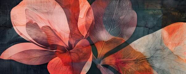 Floral abstract color background. free blooming feel.
