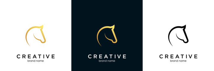 horse logo template