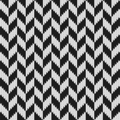 Classic knitted fashion seamless tileable pattern. Realistic knitted fabric texture.