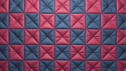 A quilt background with the color pink as its inspiration.  AI Generated