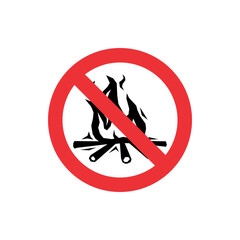 NO - camp fires, open fires