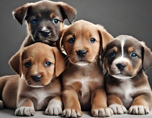 group of puppies