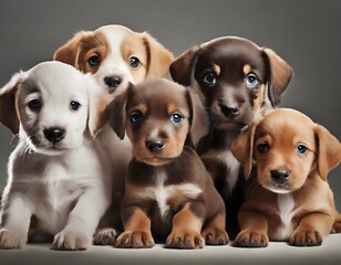 group of puppies