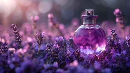 Obraz na płótnie Canvas Aroma Euphoria: Fragrant Essence in Lavender Haven. Generative AI