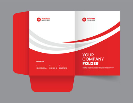 Presentation, presentation folder and creative folder design 