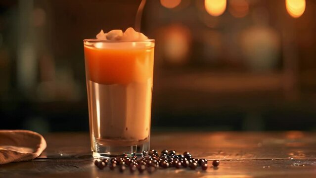 video milk tea with boba