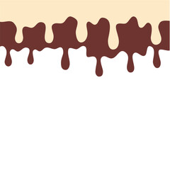 Vanilla And Chocolate Cream Melted