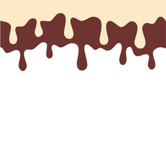 Vanilla And Chocolate Cream Melted