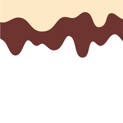 Vanilla And Chocolate Cream Melted