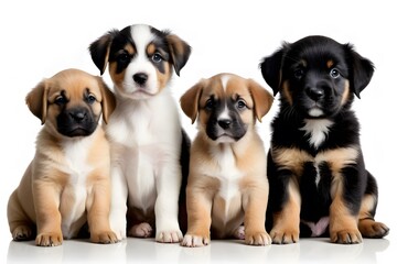 group of puppies