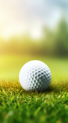 Obraz premium Golf ball with sport background design
