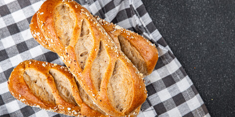 bun whole grain dough buns fresh baked goods Cooking appetizer meal food snack on the table copy...