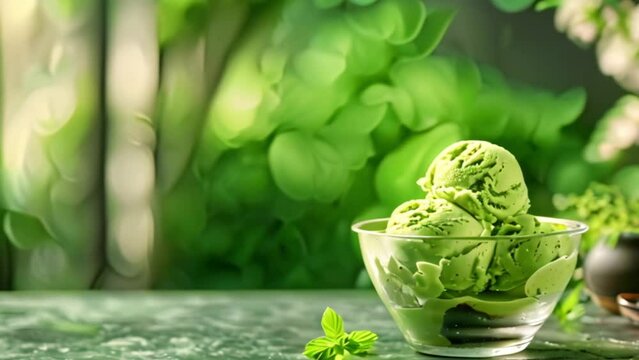 video matcha ice cream