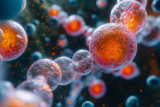 A photograph of an antibiotic molecule disrupting the cell wall synthesis of a bacterium, effectivel