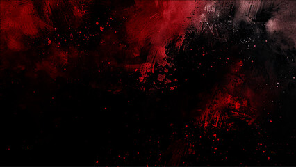 Dark red horror scary background. Old wall texture cement black red background. red background with black grunge background texture in modern art grunge design. - obrazy, fototapety, plakaty