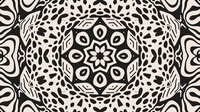 Abstract background symmetrical composition. Looped animation.