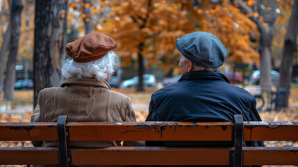 Senior people on the bench. 
