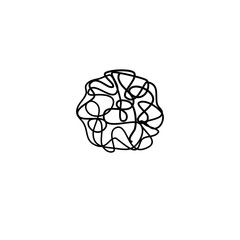 Abstract Tangled Scribbles