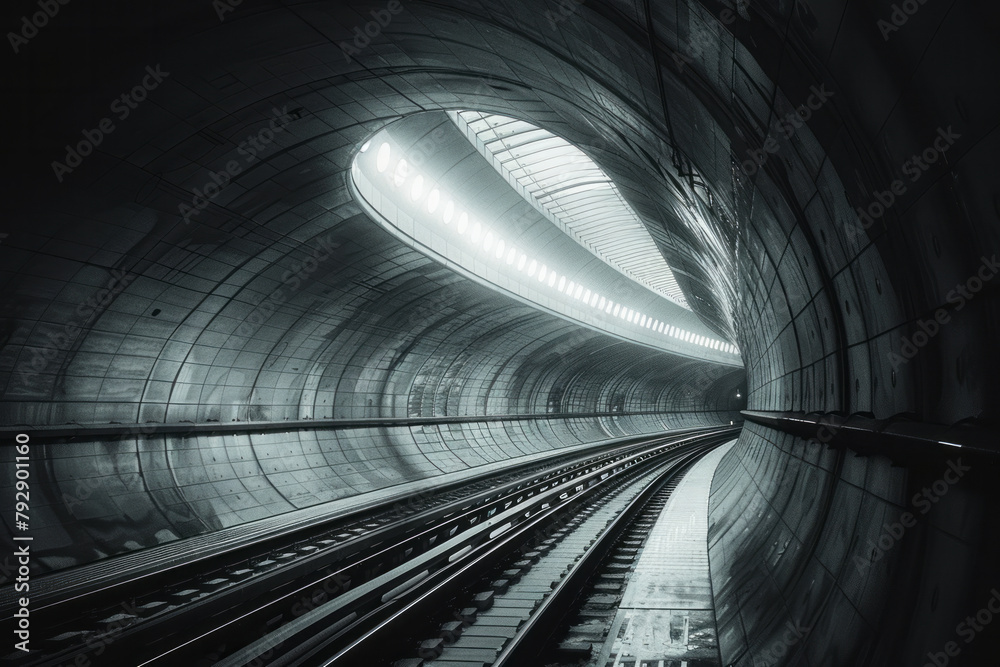 Aufkleber a train that travels on a circular track, looping over itself in a continuous, hypnotic spiral.