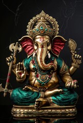 Lord Ganesha Blesses with Wisdom